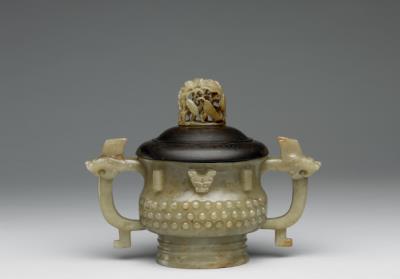 图片[2]-Jade gui-shaped incense burner with knob pattern, Ming dynasty (1368-1644)-China Archive